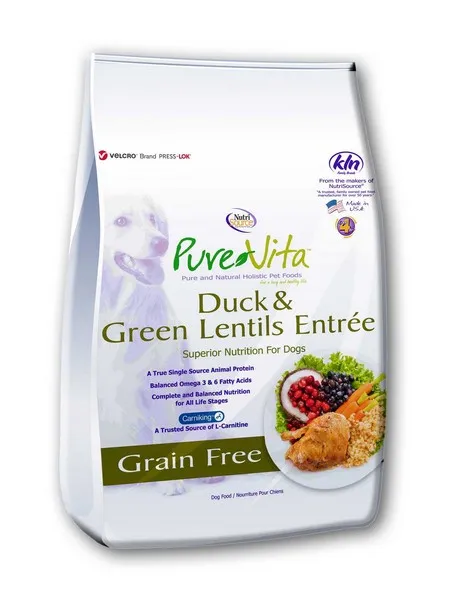 5 Lb Nutrisource Pure  Grain Free Duck & Lentil Dog - Health/First Aid